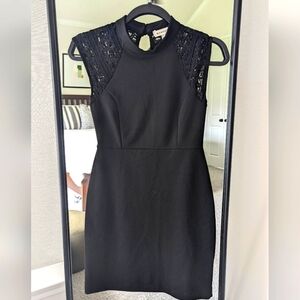 Black bodycon dress